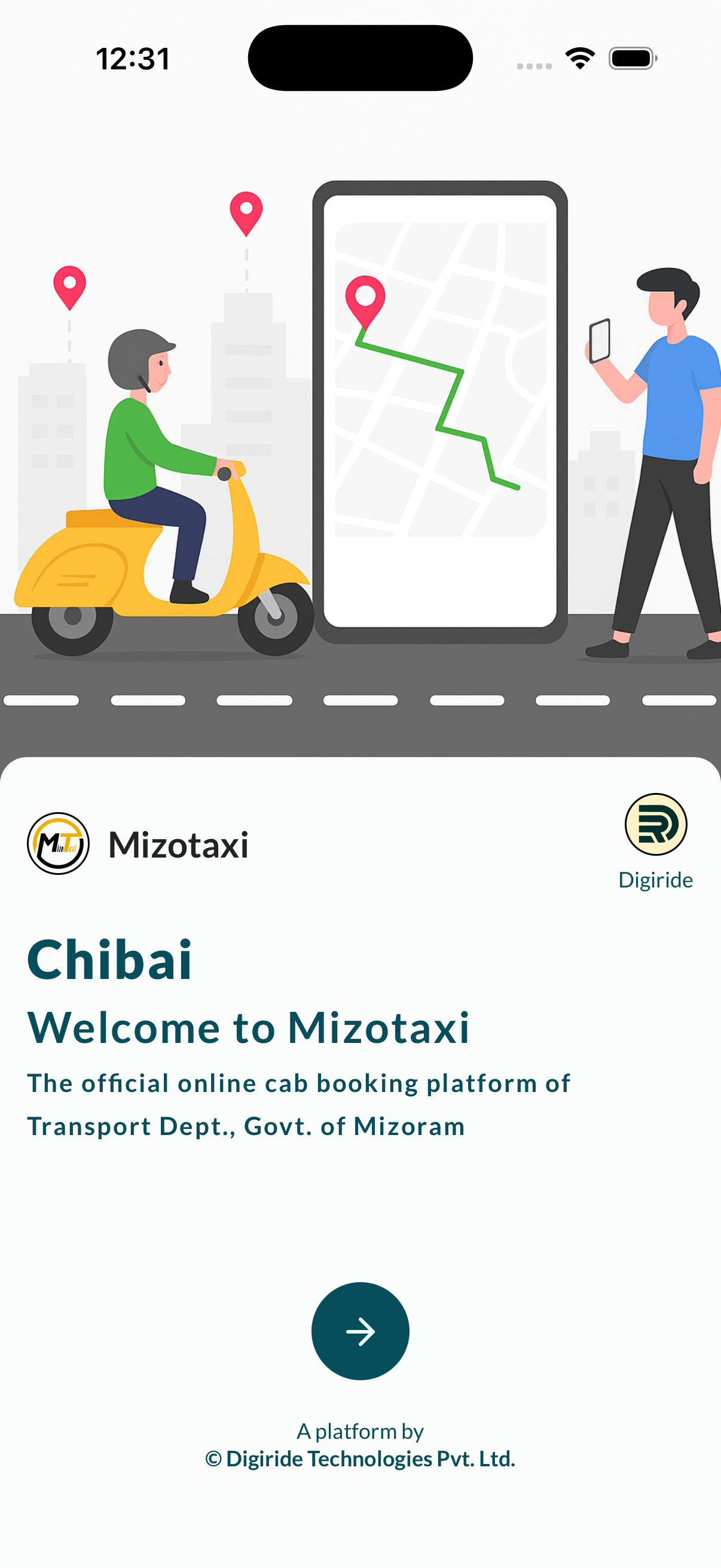 Mizotaxi App